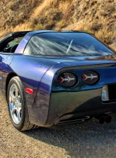 Spec-D 4 PC White LED Bar Tail Lights Matte Black Housing/Clear Lens Chevrolet Corvette C5 1997-2004                                     - LT-CVET97JMLED-G2-OZ - Image 9