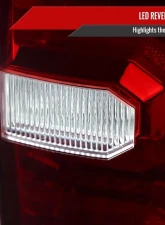 Spec-D Sequential Signal LED Taillights (Chrome Housing/Red Lens) Toyota Tacoma 2016-2022                                     - LT-TAC16RLED-SQ-FS - Image 5