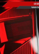 Spec-D Sequential Signal LED Taillights (Chrome Housing/Red Lens) Toyota Tacoma 2016-2022                                     - LT-TAC16RLED-SQ-FS - Image 6