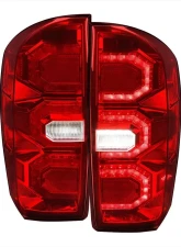 Spec-D Sequential Signal LED Taillights (Chrome Housing/Red Lens) Toyota Tacoma 2016-2022                                     - LT-TAC16RLED-SQ-FS - Image 10