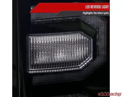 Spec-D Sequential Signal LED Taillights (Glossy Black Housing/Smoked Lens) Toyota Tacoma 2016-2022 - LT-TAC16SMLED-SQ-FS