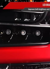 Spec-D LED Sequential Tube Tail Lights Glossy Black Housing/Clear Lens Subaru Impreza WRX Hatchback 2008-2014                                     - LT-WRX085BKLED-SQ-TM - Image 6