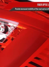 Spec-D LED Sequential Tube Tail Lights Chrome Housing/Red Lens Subaru Impreza WRX Hatchback 2008-2014                                     - LT-WRX085RLED-SQ-TM - Image 3