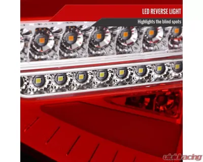 Spec-D LED Sequential Tube Tail Lights Chrome Housing/Red Lens Subaru Impreza WRX Hatchback 2008-2014 - LT-WRX085RLED-SQ-TM