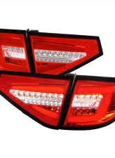Spec-D LED Sequential Tube Tail Lights Chrome Housing/Red Lens Subaru Impreza WRX Hatchback 2008-2014                                     - LT-WRX085RLED-SQ-TM - Image 10