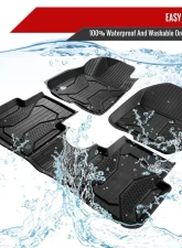 Spec-D 3PC All Weather TPE Floor Mats Honda CR-V 2017-2022                                     - MAT-CRV17A-MP - Image 6