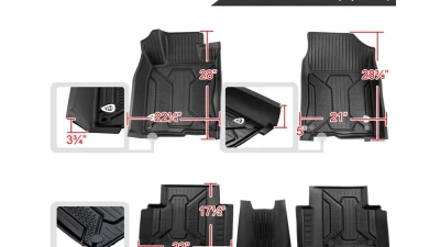 Spec-D All Weather TPE Floor Mats - 5PC Honda Civic 2016-2021                                     - MAT-CV16A-MP - Image 2