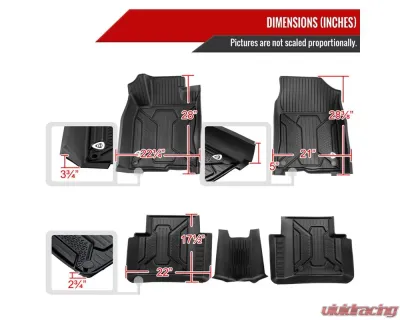 Spec-D 5PC All Weather TPE Floor Mats Honda Civic 2016-2021 - MAT-CV16A-MP