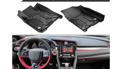 Spec-D All Weather TPE Floor Mats - 5PC Honda Civic 2016-2021                                     - MAT-CV16A-MP - Image 3