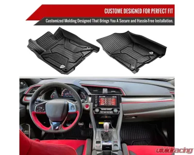 Spec-D 5PC All Weather TPE Floor Mats Honda Civic 2016-2021 - MAT-CV16A-MP