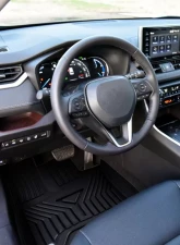 Spec-D 3PC All Weather Black TPE Floor Mats Toyota RAV4 2019-2022                                     - MAT-RAV19A-MP - Image 10