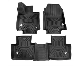 Spec-D 3PC All Weather Black TPE Floor Mats Toyota RAV4 2019-2022