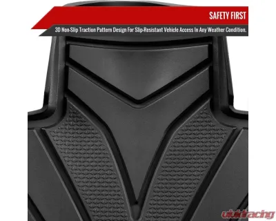Spec-D All Weather 3PC TPE Floor Mats Tesla Model 3 2017-2022 - MAT-TSLA317A-MP