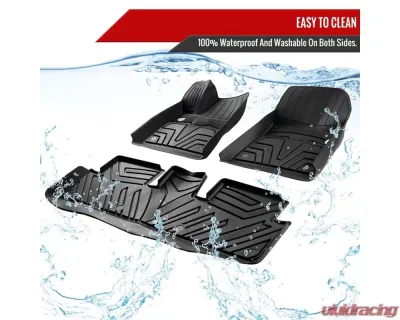 Spec-D All Weather 3PC TPE Floor Mats Tesla Model 3 2017-2022 - MAT-TSLA317A-MP