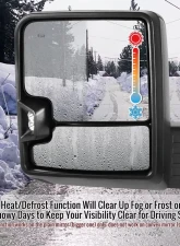 Spec-D Power Adjustable, Heated, Manual Extendable Black Towing Mirrors with Smoke Lens LED Turn Signal and Clearance Lights GMC Sierra 1500 2019-2022                                     - RMX-SIE1915G3GHP-FS - Image 10