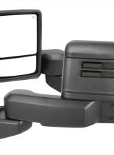 Spec-D Power Adjustable, Heated, Manual Extendable Black Towing Mirrors with Smoke Lens LED Turn Signal and Clearance Lights GMC Sierra 1500 2019-2022                                     - RMX-SIE1915G3GHP-FS - Image 10