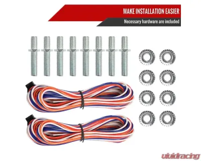 Spec-D Power Adjustable, Heated, & Manual Extendable Black Towing Mirrors w/ Clear Lens LED Turn Signal & Clearance Lights GMC Sierra 2019-2024 - RMX-SIE1915G3HP-FS