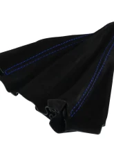 Spec-D Black Suede JDM Manual Shift Boot with Blue Stitching Honda Civic | Del Sol |  Acura Integra 1992-2001                                     - SKB-BLKSU-BS - Image 6