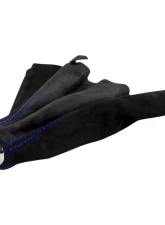 Spec-D Black Suede JDM Manual Shift Boot with Blue Stitching Honda Civic | Del Sol |  Acura Integra 1992-2001                                     - SKB-BLKSU-BS - Image 8