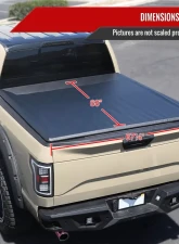 Spec-D 5.6FT Short Bed Soft Roll Up Tonneau Cover Dodge RAM 1500 2009-2022                                     - TCR2-RAM09-58-MP - Image 8