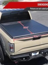 Spec-D 5FT Short Bed Soft Roll Up Tonneau Cover Ford Ranger 2019-2022                                     - TCR2-RAN19-5-MP - Image 8
