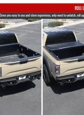 6.5FT Bed Roll Up Tonneau Cover Chevrolet Silverado/GMC Sierra 1500/2015-2019 Silverado/Sierra 2500HD/3500HD 2014-2018                                     - TCR2-SIV14-65-MP - Image 3