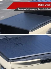 6.5FT Bed Roll Up Tonneau Cover Chevrolet Silverado/GMC Sierra 1500/2015-2019 Silverado/Sierra 2500HD/3500HD 2014-2018                                     - TCR2-SIV14-65-MP - Image 4