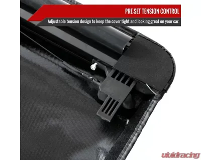 6.5FT Bed Roll Up Tonneau Cover Chevrolet Silverado/GMC Sierra 1500/2015-2019 Silverado/Sierra 2500HD/3500HD 2014-2018 - TCR2-SIV14-65-MP