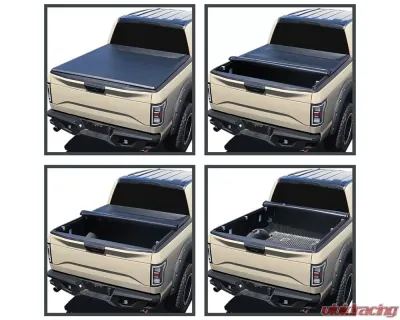 6.5FT Bed Roll Up Tonneau Cover Chevrolet Silverado/GMC Sierra 1500/2015-2019 Silverado/Sierra 2500HD/3500HD 2014-2018 - TCR2-SIV14-65-MP
