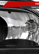 Spec-D Factory Style Headlights & Corner Lamps (Matte Black Headlights/Clear Lens) Mercury Grand Marquis 2006-2011                                     - 2LCLH-GMAR06JM-GO - Image 5