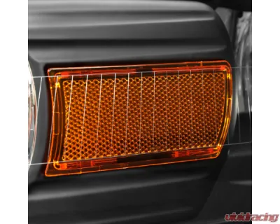 Spec-D Factory Style Headlights & Corner Lamps (Matte Black Headlights/Clear Lens) Mercury Grand Marquis 2006-2011 - 2LCLH-GMAR06JM-GO