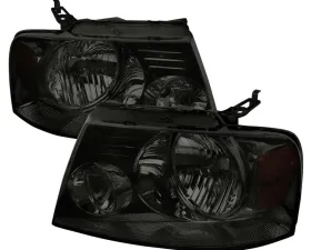 Spec-D Smoked Lens Headlights Ford F-20150 2004-2008