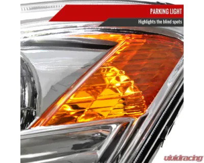 Spec-D Headlights Chrome Housing Clear Lens No Bulbs Included Toyota Prius 2006-2009 - 2LH-PUS06-GO