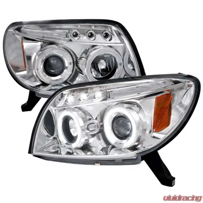 Spec-D Chrome Projector LED Headlights Toyota 4-Runner 2003-2005 - 2LHP-4RUN03-TM