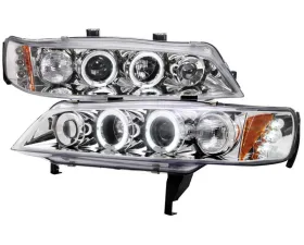 Spec-D Chrome Halo LED Projector Headlights Honda Accord 1994-1997