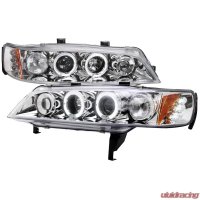 Spec-D Chrome Halo LED Projector Headlights Honda Accord 1994-1997 - 2LHP-ACD94-TM