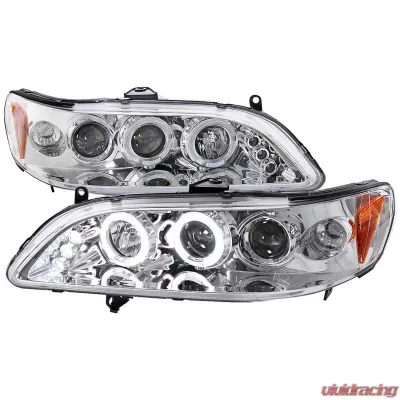 Spec-D Chrome Halo LED Projector Headlights Honda Accord 1998-2002 - 2LHP-ACD98-TM