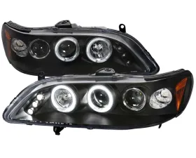Spec-D Black Halo LED Projector Headlights Honda Accord 1998-2002