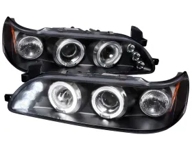 Spec-D Black Halo LED Projector Headlights Toyota Corolla 1993-1997