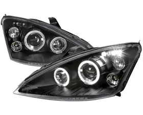 Spec-D Black Halo LED Projector Headlights Ford Focus 2000-2004