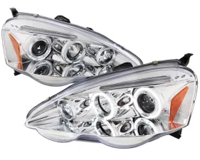 Spec-D Chrome Halo LED Projector Headlights Acura RSX 2002-2004