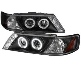 Spec-D Black Halo LED Projector Headlights Nissan Sentra 1995-1999