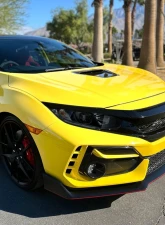 Spec-D LED Strip Factory Style Projector Headlights Matte Black Housing/Smoke Lens Honda Civic 2016-2021                                     - LHP-CV16SM-RO - Image 11