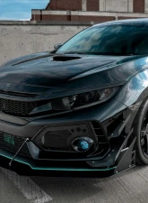 Spec-D LED Strip Factory Style Projector Headlights Matte Black Housing/Smoke Lens Honda Civic 2016-2021                                     - LHP-CV16SM-RO - Image 12