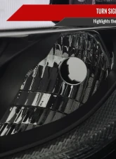 Spec-D LED Strip Factory Style Projector Headlights Matte Black Housing/Smoke Lens Honda Civic 2016-2021                                     - LHP-CV16SM-RO - Image 6
