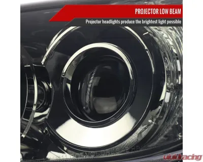 Spec-D Projector Style Headlights (Chrome Housing/Smoked Lens) Toyota 4Runner 2006-2009 - 2LHP-4RUN06G-GO