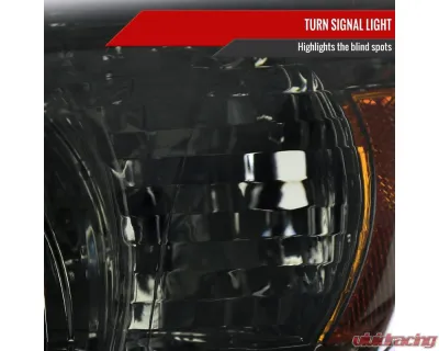 Spec-D Projector Style Headlights (Chrome Housing/Smoked Lens) Toyota 4Runner 2006-2009 - 2LHP-4RUN06G-GO
