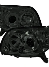 Spec-D Projector Style Headlights (Chrome Housing/Smoked Lens) Toyota 4Runner 2006-2009                                     - 2LHP-4RUN06G-GO - Image 12