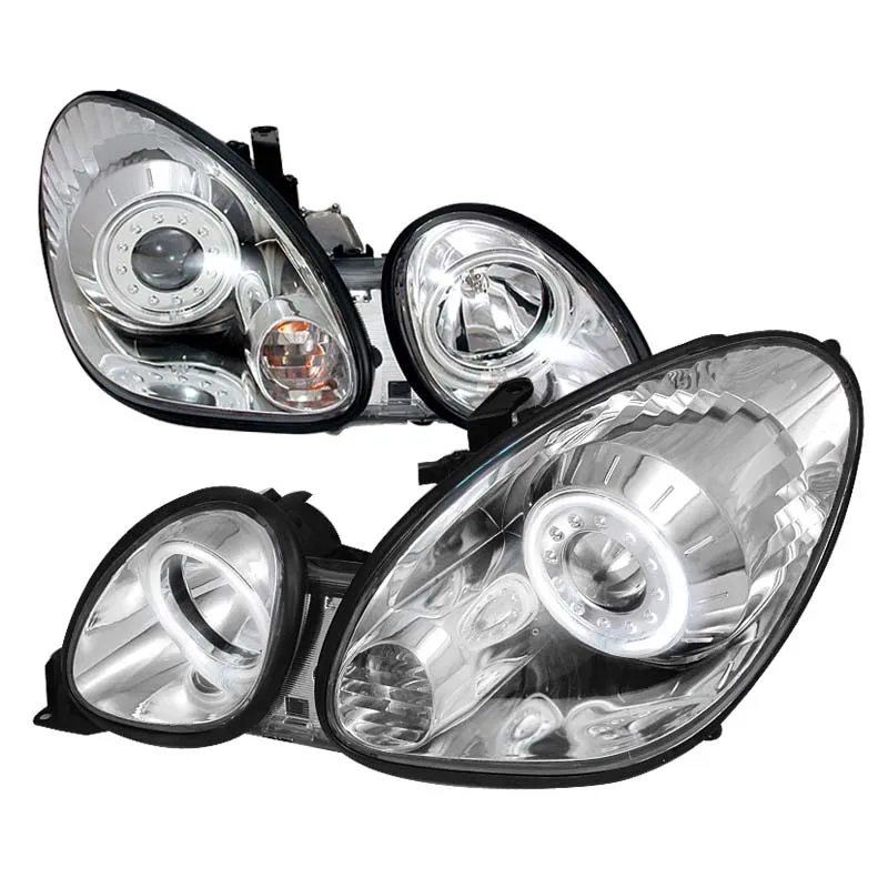 Spec-D Chrome CCFL Halo Projector Headlights Lexus GS300/400 1998-2005 - 3LHP-GS30098-KS