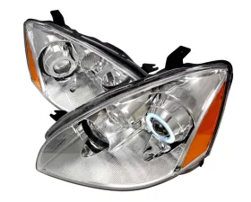 Spec-D Chrome CCFL Halo Projector Headlights Nissan Altima 2002-2004